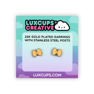 Bow Tie Pasta Earrings
