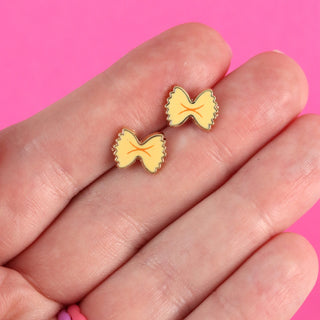 Bow Tie Pasta Earrings