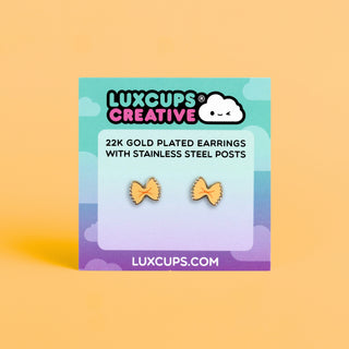Bow Tie Pasta Earrings