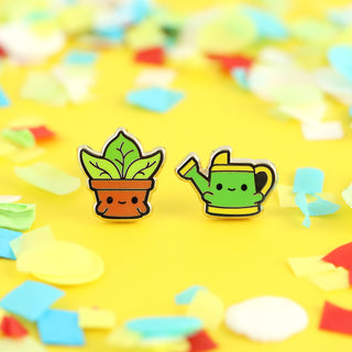 Potted Plant Pals Earrings - Stud Buds Earring Club
