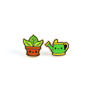Potted Plant Pals Earrings - Stud Buds Earring Club