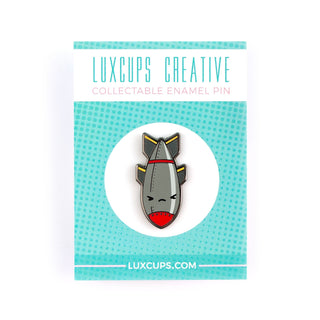 LuxCups Creative Enamel Pin Bombs Away Enamel Pin