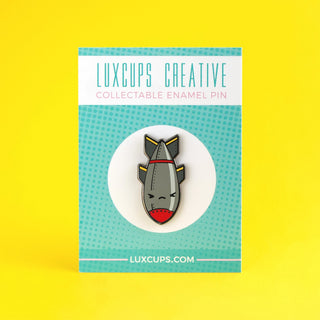 LuxCups Creative Enamel Pin Bombs Away Enamel Pin