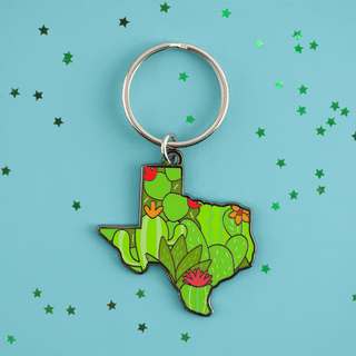 LuxCups Creative Keychain Texas Cacti Keychain