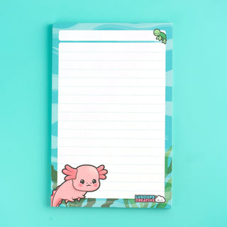LuxCups Creative Notepad Axolotl Notepad