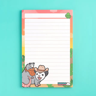 LuxCups Creative Notepad Possum Posse Notepad