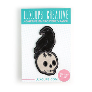 LuxCups Creative Patch The Raven Fuzzy Patch