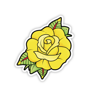 LuxCups Creative Sticker Yellow Rose Sticker