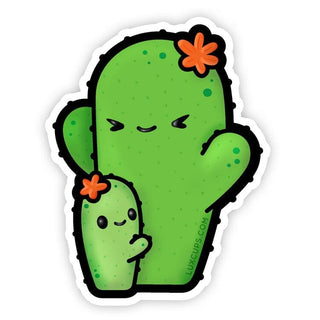 LuxCups Creative Sticker Cactus Hugs Sticker