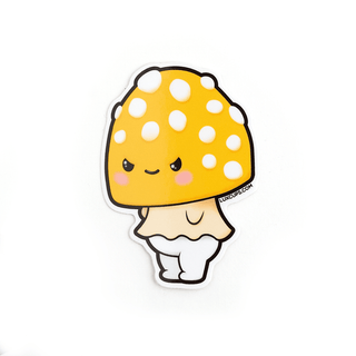 LuxCups Creative Sticker Yellow Mushroom Sticker