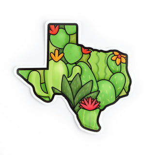 LuxCups Creative Sticker Texas Cacti Sticker