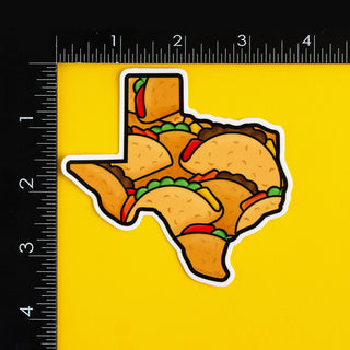 LuxCups Creative Sticker Texas Tacos Sticker