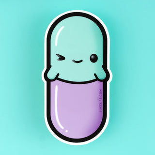 LuxCups Creative Sticker Happy Pill Sticker