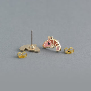 LuxCups Creative Stud Earrings Shrimp Earrings