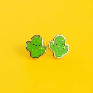 LuxCups Creative Stud Earrings Cacti Guys Earrings