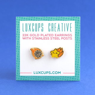 LuxCups Creative Stud Earrings Celestial Buds Earrings