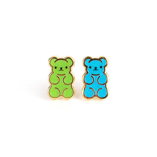LuxCups Creative Stud Earrings Gummy Bear Earrings