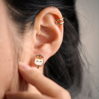 LuxCups Creative Stud Earrings Campfire Cuties Earrings