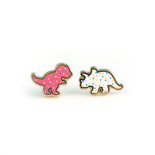 LuxCups Creative Stud Earrings Dino Cookie Style 2 Earrings