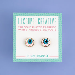 LuxCups Creative Stud Earrings Eyeball Earrings
