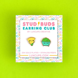 LuxCups Creative Stud Earrings Tex-Mex Mates Earrings - Stud Buds Earring Club
