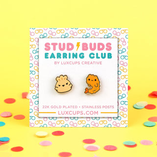 LuxCups Creative Stud Earrings Chopstick Chums Earrings - Stud Buds Earring Club