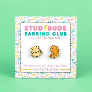 LuxCups Creative Stud Earrings Chopstick Chums Earrings - Stud Buds Earring Club