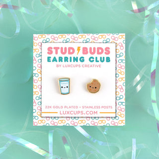 LuxCups Creative Stud Earrings December Earrings - Stud Buds Earring Club