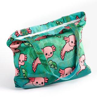 LuxCups Creative Tote Bag Axolotl Tote Bag