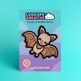 Brown Bat Fuzzy Patch