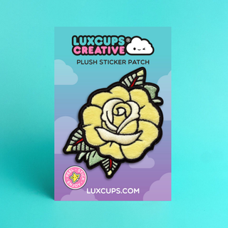 Yellow Rose Fuzzy Patch