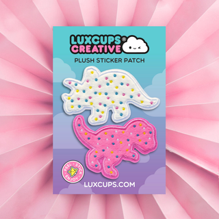 Dino Cookie Patch Set