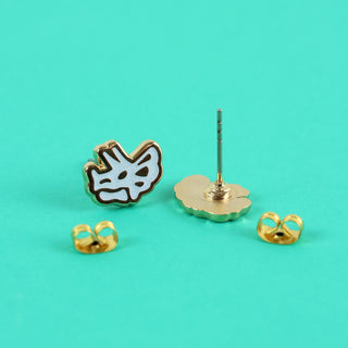 Triceratops Skull Earrings
