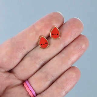 Blood Drop Earrings