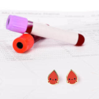 Blood Drop Earrings