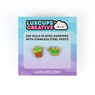 Potted Plant Earrings