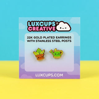 Potted Plant Earrings