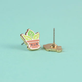Potted Plant Earrings