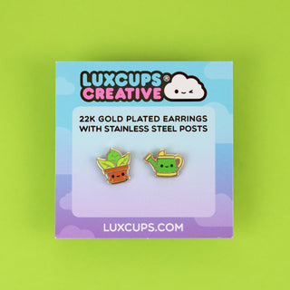 Potted Plant Earrings