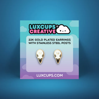 Raven Skull Earrings