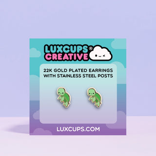 Tiny Turtle Earrings