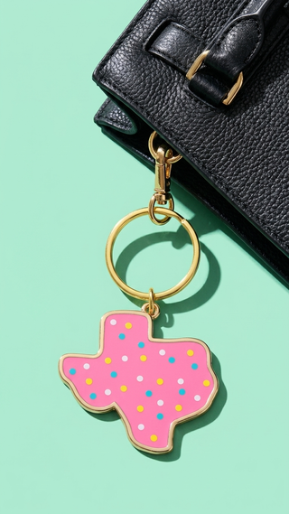 Texas Cookie Keychain