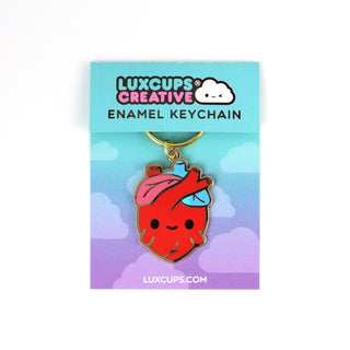 Anatomical Heart Keychain
