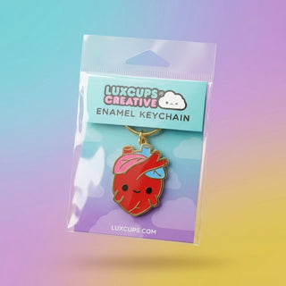 Anatomical Heart Keychain