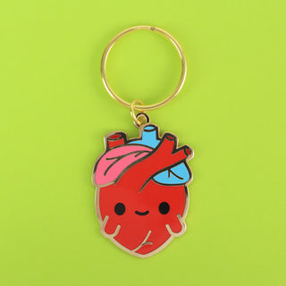 Anatomical Heart Keychain