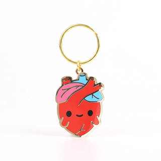 Anatomical Heart Keychain