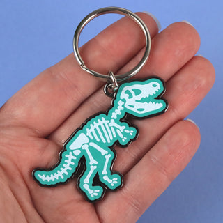 T-Rex Skeleton Keychain
