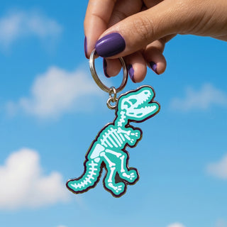 T-Rex Skeleton Keychain