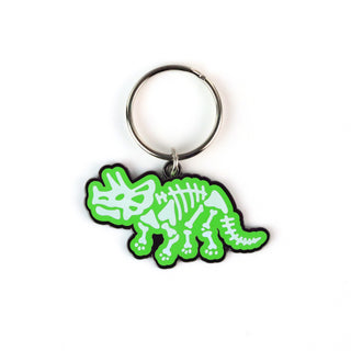 Triceratops Skeleton Keychain