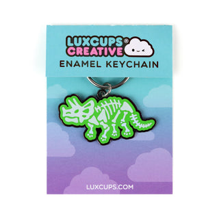 Triceratops Skeleton Keychain
